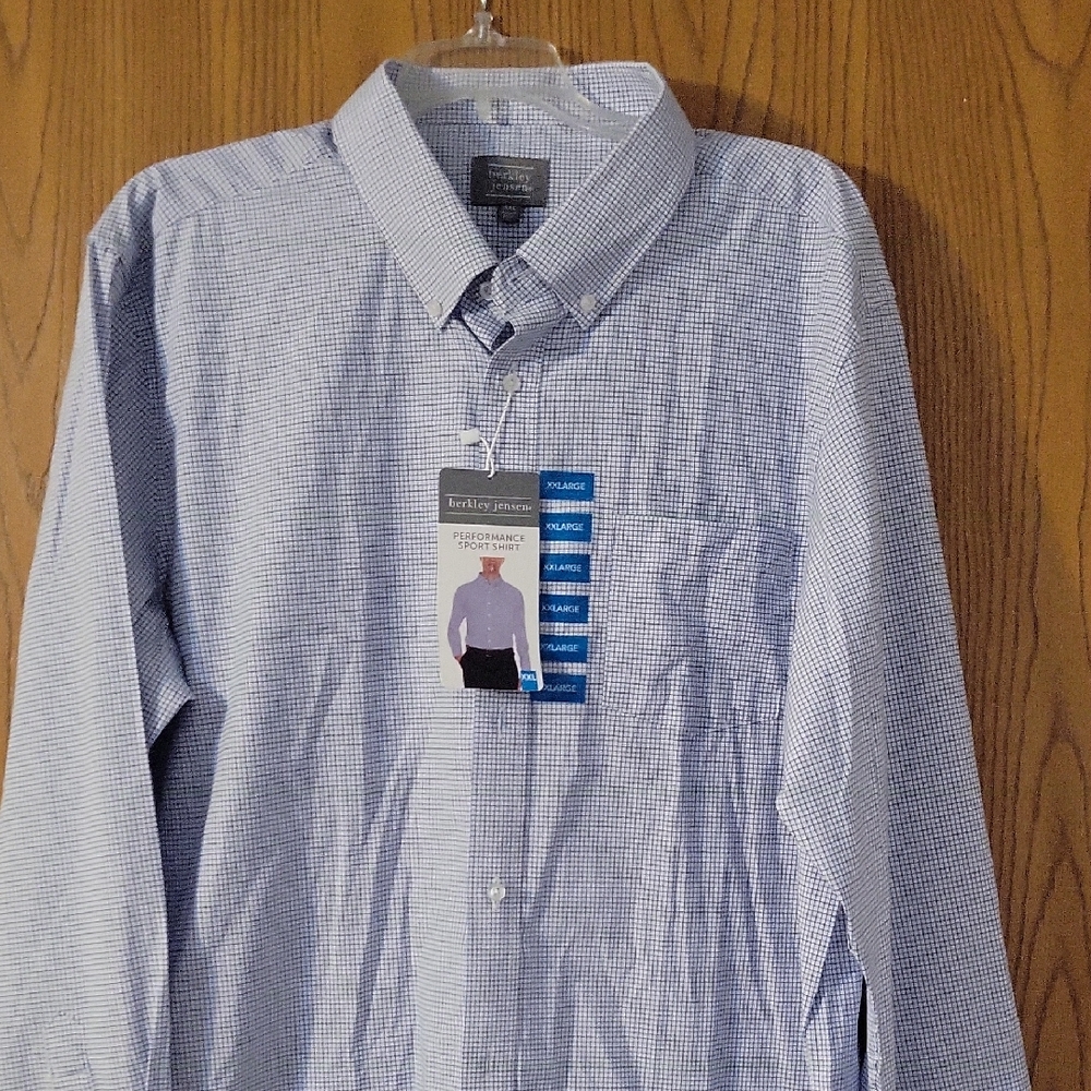 NWT Berkley Jensen Mens Dress Shirt XXL
